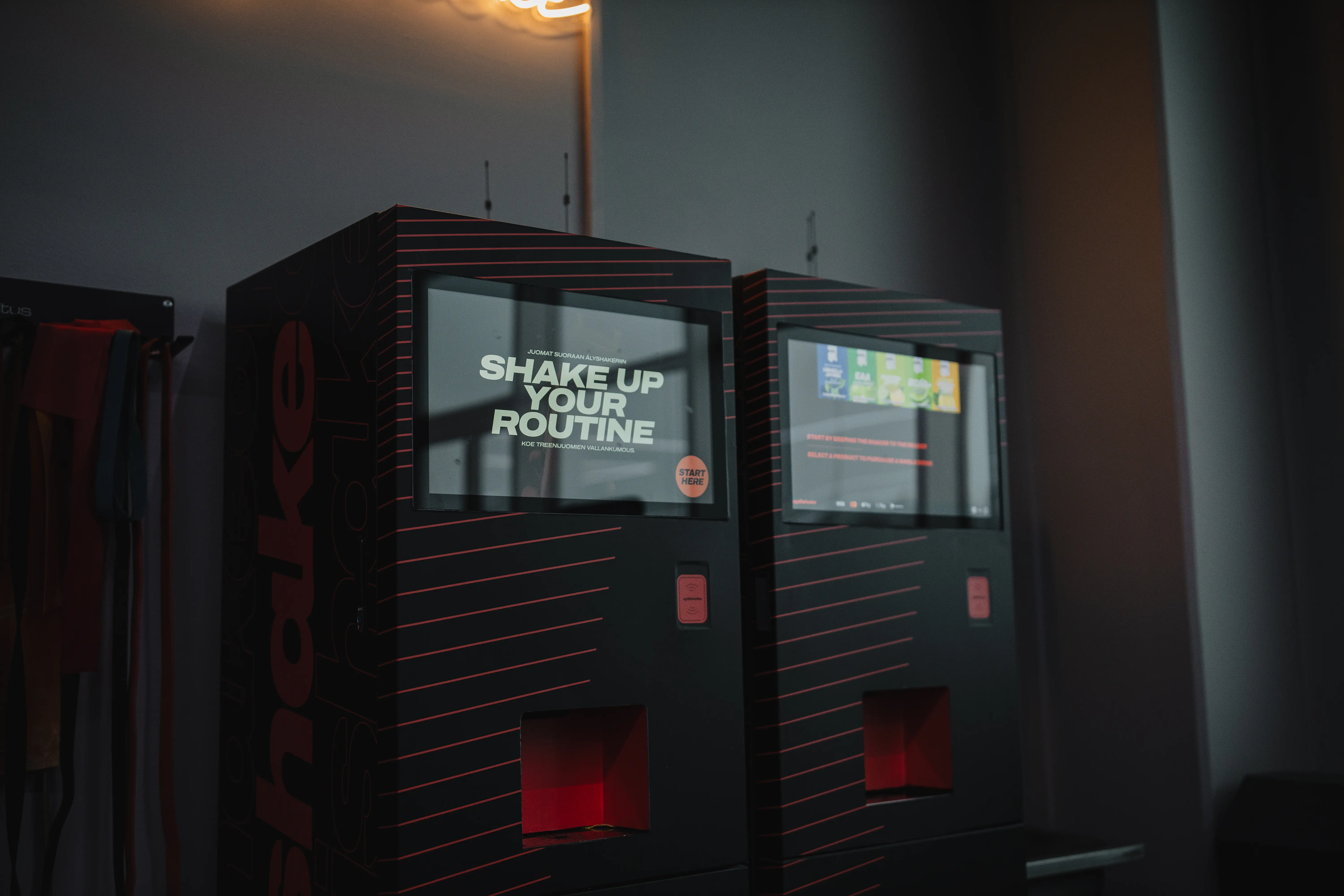 Optishake machine in a gym