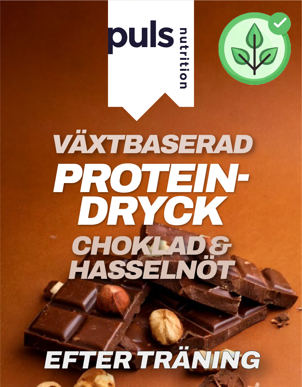 Puls Vegan Protein Chocolate & Hazelnut